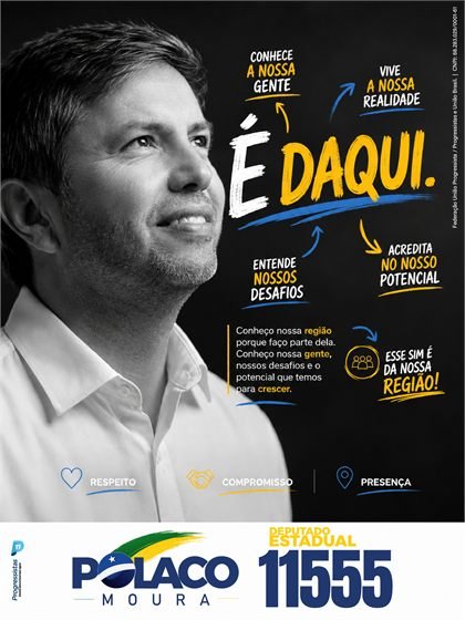 Polaco Moura e a mensagem É daqui, sobre presença e compromisso regional